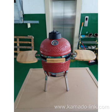 13inch egg kamado bbq grill with side table